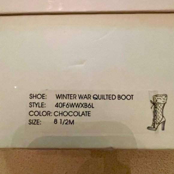 Knee high lace up boots. Michael Kors.              8 1/2 medium - Picture 5 of 5